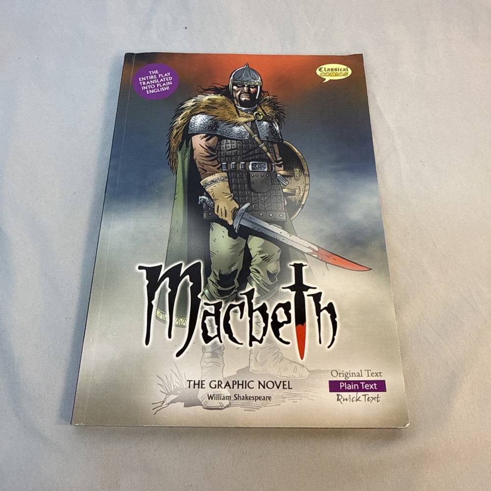 Macbeth the Graphic Novel: Plain Text By William Shakespeare